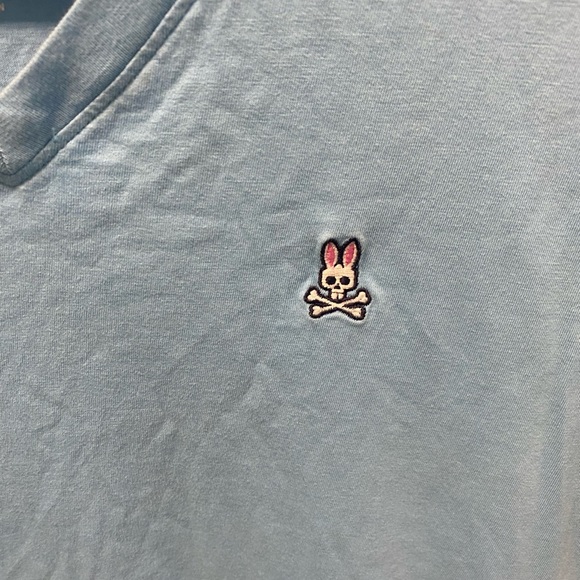 Psycho Bunny V neck Logo T shirt - Picture 4 of 8